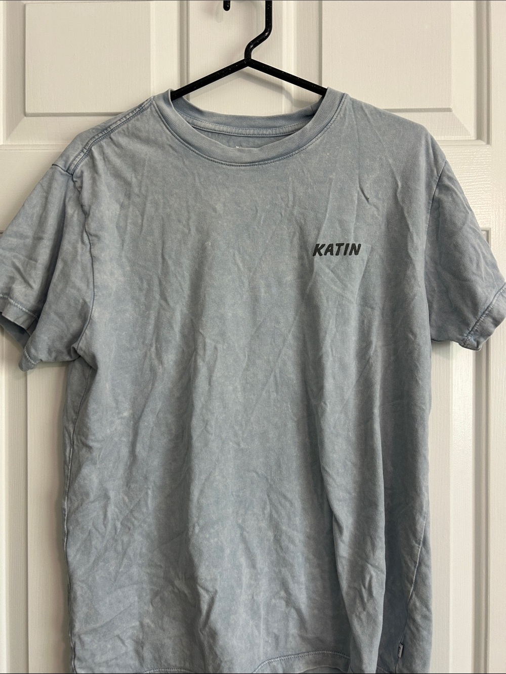 Katin Light Blue Washed Logo Short Sleeve Tee